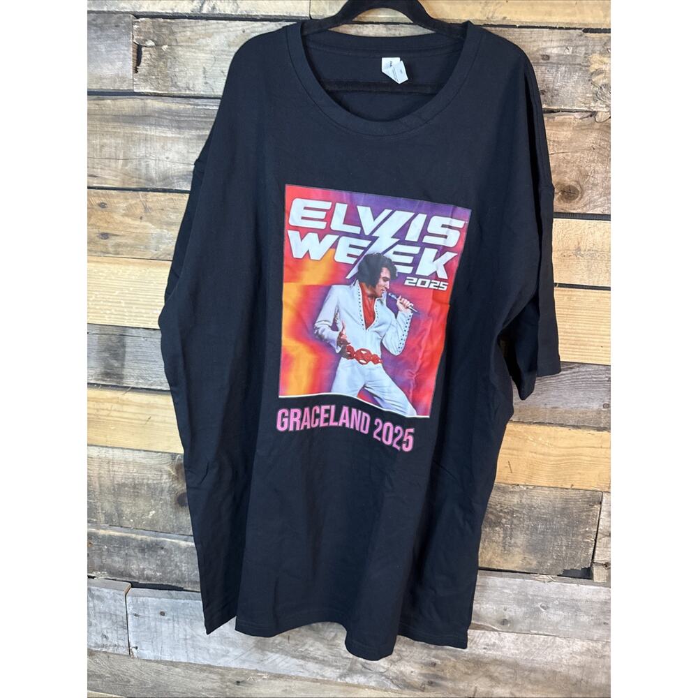 Elvis Week 2025 Graphic T-Shirt Tee XXL 2XL